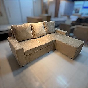 SOFA MILANO VELUDO BEGE