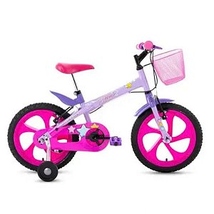 BICICLETA ARO-16 - LILAS C/CESTA LILAS