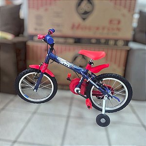 BICICLETA ARO-16 - VERMELHO / AZUL ESCURO