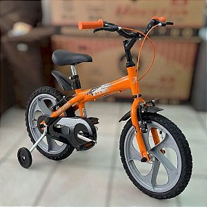 BICICLETA ARO-16 - LARANJA / LARANJA