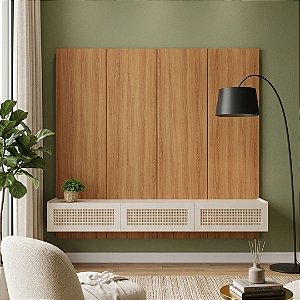 PAINEL SEVILHA PTV ATE 70" FREIJO OFF WHITE