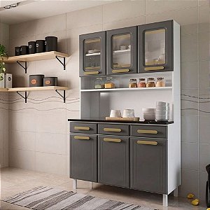 KIT AÇO TRIPLO - CTAM 3GV 3P CV AGATA - CINZA TOTAL