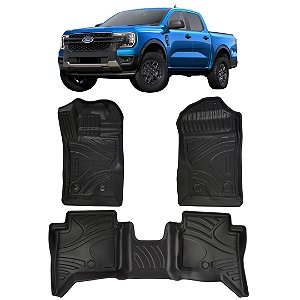 Jogo Tapete Bandeja Ford Ranger 2023+ Automotivo