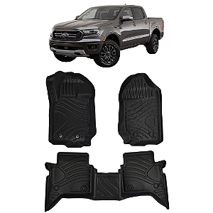 Jogo Tapete Bandeja Ford Ranger 2014 Até 2022 Automotivo