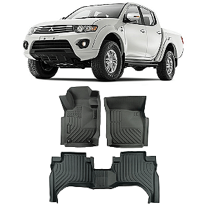 Jogo Tapete Bandeja Mitsubishi L200 Triton 2016 Até 2021 Automotivo