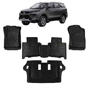 Tapete Bandeja 3D Toyota SW4 2016+ 7 Lugares