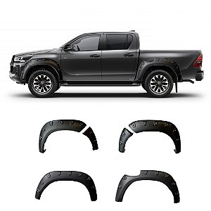 Alargador Para-lamas Toyota Hilux 2016 À 2023 Preto