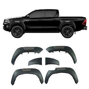 Alargador Para-lamas Toyota Hilux 2016 À 2024 Preto