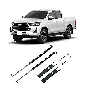 Amortecedor Dianteiro Para Capô A Gás Hilux 16 À 21 Aço Inox