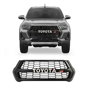 Grade Frontal Para Toyota Hilux 2021  Modelo GR Fosco Carbo