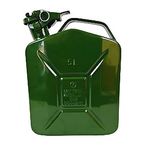 Galão Combustivel Metal 5L Verde