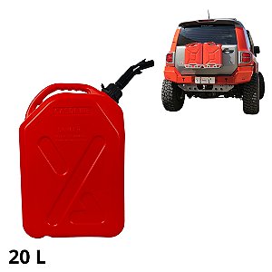 Galão Combustivel Plástico 20L Vermelho