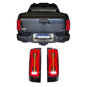 Lanterna Traseira Full LED Fumê Chevrolet S10 2016 a 2022