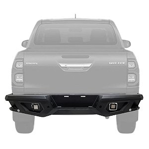 Para-choque Traseiro Off-Road Reforçado Com LED Para Toyota Hilux 2016 a 2025