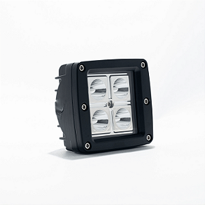 Farol Auxiliar LED Quadrado 16W 4 LEDs Spot Off Road