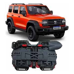 Suporte Traseiro para GWM Tank 300 com Galões e Pá para Expedição Off-Road