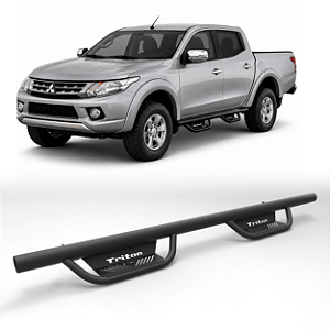 Estribo Lateral Tubular TX Mitsubishi Triton Cabine Dupla 2007 a 2025