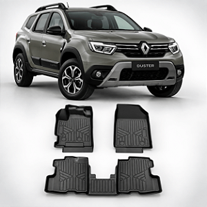 Tapete Bandeja 3D Renault Duster 2021+ TPE Preto