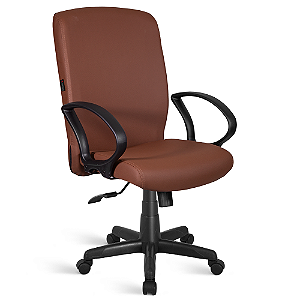 Linha Capri Presidente, com braço fixo, base relax giratoria