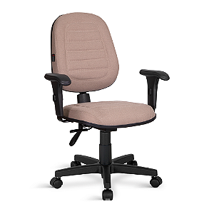 Cadeira Picole gomada, com braços reguláveis, base back system