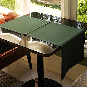 Trilho de Mesa Verde - Poliéster, 40x120cm
