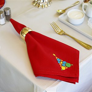 Guardanapo de Tecido Mary Árvore de Natal - Algodão, 50x50cm