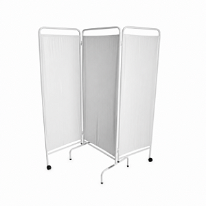 Biombo Triplo Hospitalar com Cortina em PVC