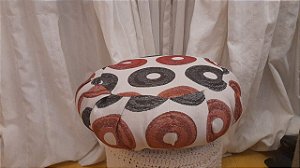 Zafu Vedanshi em Brim estampado: Conforto e Estilo para Sua Meditação e Bem-Estar