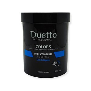 PÓ DESCOLORANTE DUETTO DUST FREE AZUL C/ COLÁGENO 500G