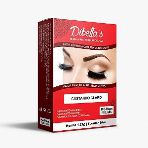 Henna p/ Sobrancelhas Pró-thess cor Castanho Claro 1,25G