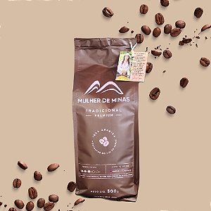 Grãos Café Trad. Premium 500g Mulher de Minas