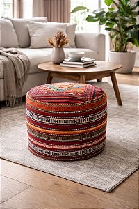 Puff tapete Persa redondo