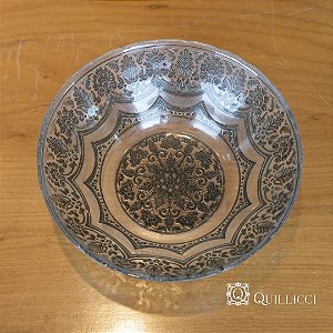 BOWL DE VIDRO INCOLOR  ROCOCO