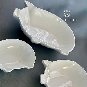 TIGELA DE CERÂMICA  MARROM MATTE FORMATO PIG - G