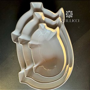 TIGELA DE CERÂMICA  MARROM MATTE FORMATO PIG - M