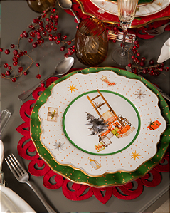 Prato Raso Christmas Gifts 1 Árvore Natal (unidade)