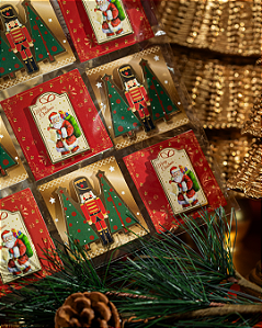 Cartela com Cartões de Natal