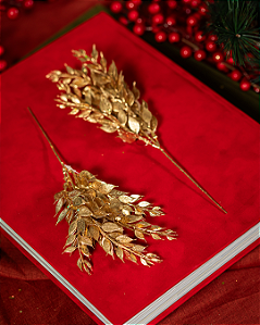 Gallho Multi Folhas Fosco Dourado