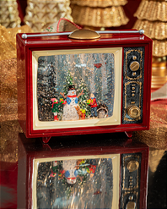 Tv de Natal Decorativa