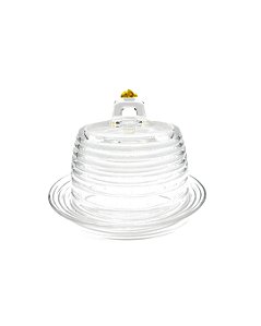 Queijeira Little Bee Lyor 19x19x13,5cm | Cristal