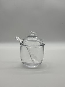 Açucareiro Bird com Tampa e Colher 150ml | Cristal Ecológico