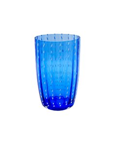 Jogo 2 Copos Altos Orquídea Azul 500ml | Vidro