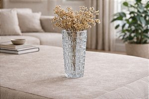 Vaso decorativo weave 1 un. natural | cerâmica 7x17