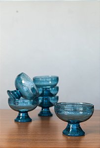 Taça Sorvete Detalhe Bolhas 440ml | Acrílico