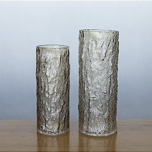 Vaso de Vidro Ocre – Cor Quente e Sofisticada