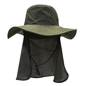 Chapéu com Proteção de Pescoço | Estilo Australiano para Sol, Trilha e Aventura