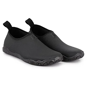 Sapatilha Aquática Neoprene Híbrida | Calce Fácil – Preto