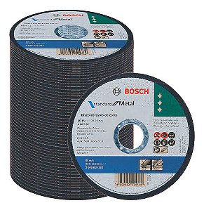 Disco De Corte 100 Peças Metalinox Std 115x10mm Esmerilhadeira Bosch