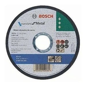 Kit 50 Discos De Corte Metal Padrão Bosch 4 1/2 115x1,0mm