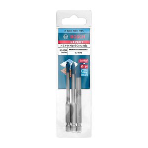 JOGO DE BROCA EXPERT HEX-9 HardCeramic 5 8mm 3PÇS BOSCH